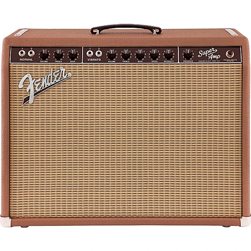 Fender 62 Super Amp 40W 2x10 Combo Amp Brown and Wheat