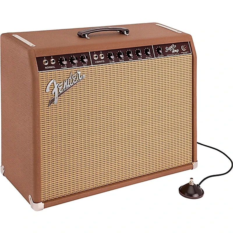 Fender 62 Super Amp 40W 2x10 Combo Amp Brown and Wheat