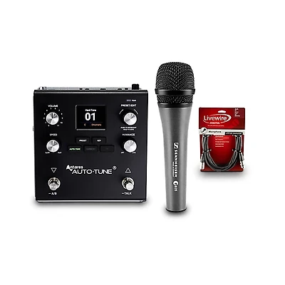 HeadRush VX5 AutoTune Pedal Bundle With Sennheiser e 835 Mic & 15' Livewire Essential Mic Cable