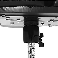 Ahead Spinal-G 3-Leg Drum Throne with Leopard Print Cloth Top and Black Sides 18 in.