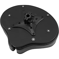 Ahead Spinal-G 3-Leg Drum Throne with Leopard Print Cloth Top and Black Sides 18 in.