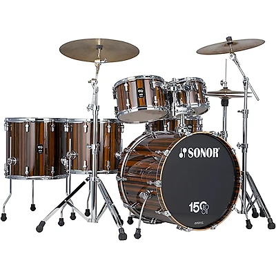 SONOR AQ2 150th Anniversary High-Gloss Ebony Veneer Shell Pack