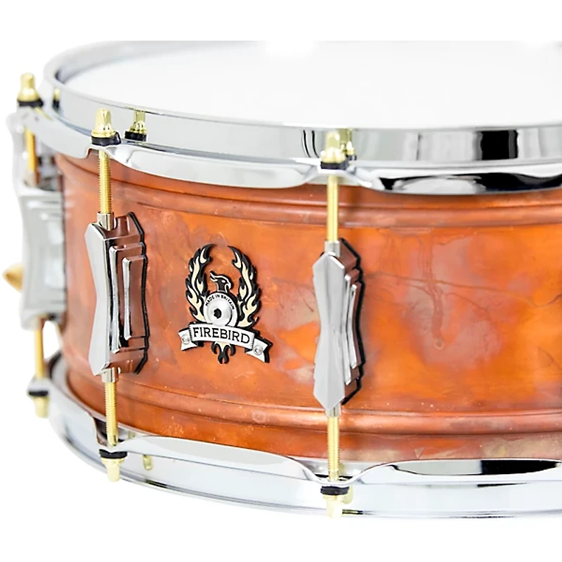 British Drum Co. Firebird Series Copper Over Brass Snare Drum 14 x 6 in.