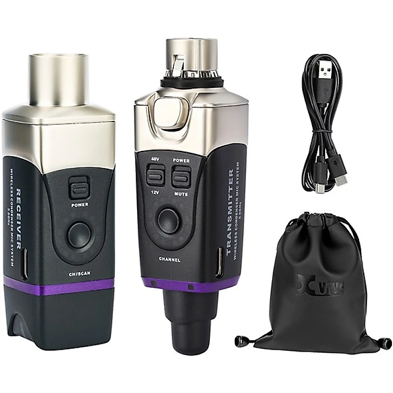 Xvive U35C Condenser Mic Wireless System, 5.8GHz - Black