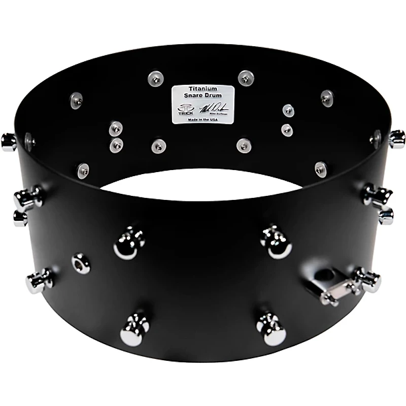 Trick Titanium Snare Drum - 14 x 6.5 in. Flat Black