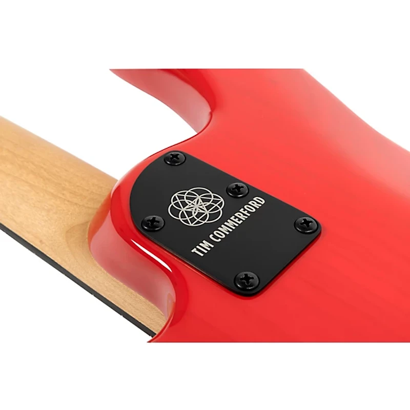 Ernie Ball Music Man Tim Commerford Artist Series StingRay Active Electric Bass Guitar - Caliper Red