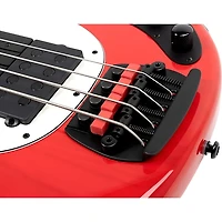 Ernie Ball Music Man Tim Commerford Artist Series StingRay Active Electric Bass Guitar - Caliper Red