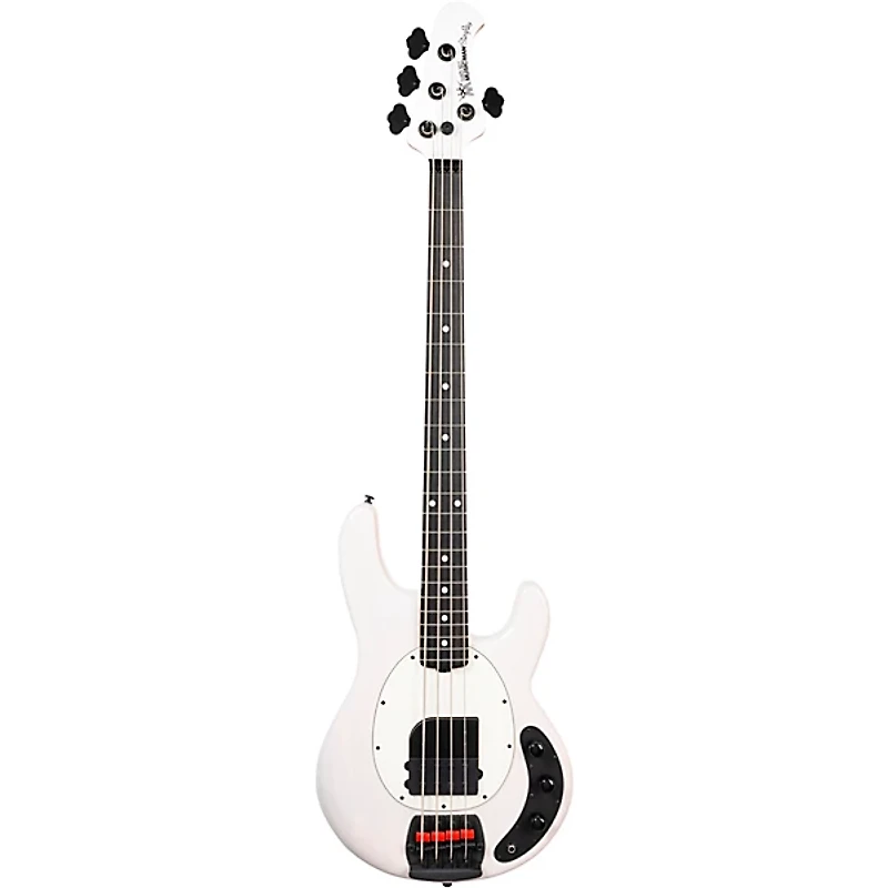 Ernie Ball Music Man Tim Commerford Artist Series StingRay Passive Electric Bass Guitar - Fight Night White
