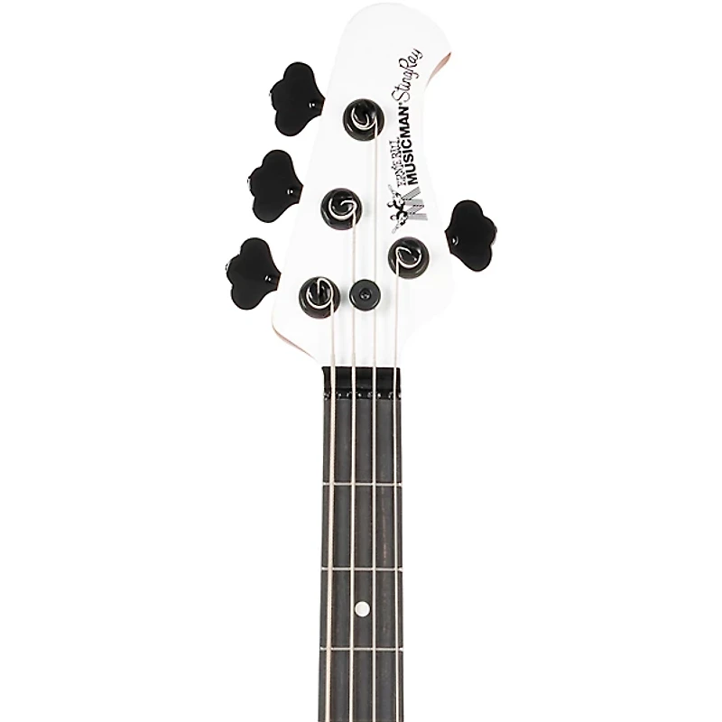 Ernie Ball Music Man Tim Commerford Artist Series StingRay Passive Electric Bass Guitar - Fight Night White