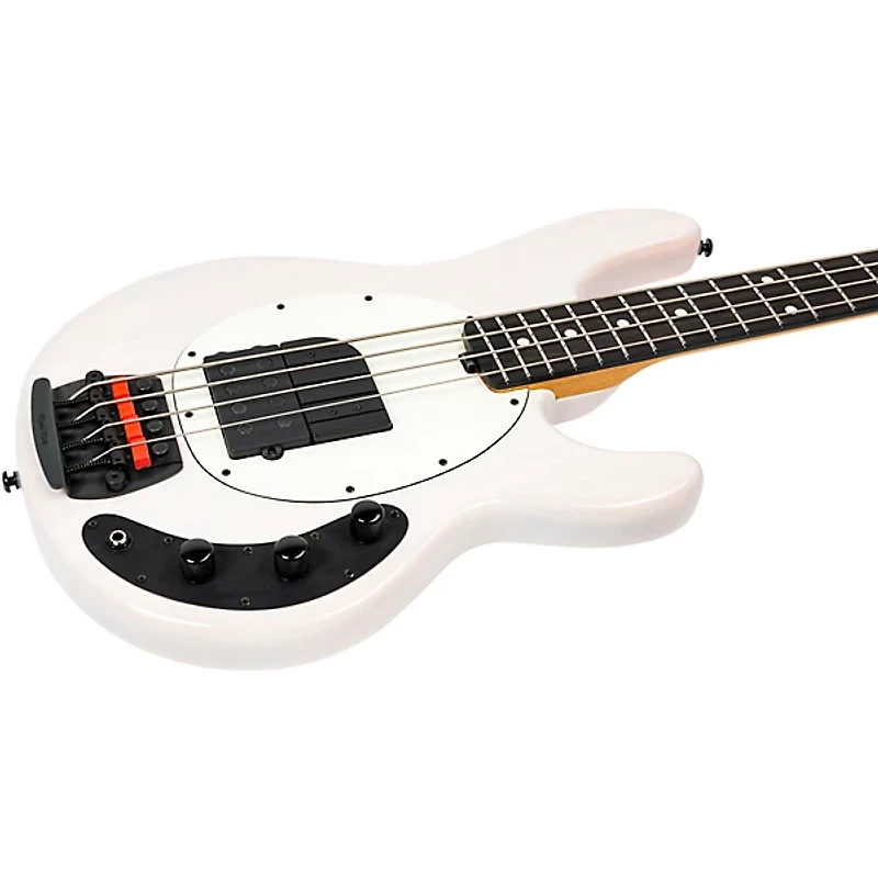 Ernie Ball Music Man Tim Commerford Artist Series StingRay Passive Electric Bass Guitar - Fight Night White