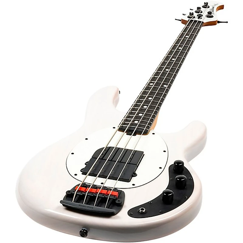 Ernie Ball Music Man Tim Commerford Artist Series StingRay Passive Electric Bass Guitar - Fight Night White