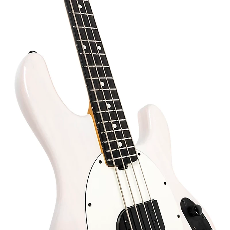 Ernie Ball Music Man Tim Commerford Artist Series StingRay Passive Electric Bass Guitar - Fight Night White