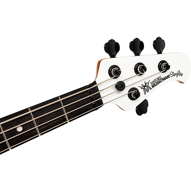 Ernie Ball Music Man Tim Commerford Artist Series StingRay Passive Electric Bass Guitar - Fight Night White
