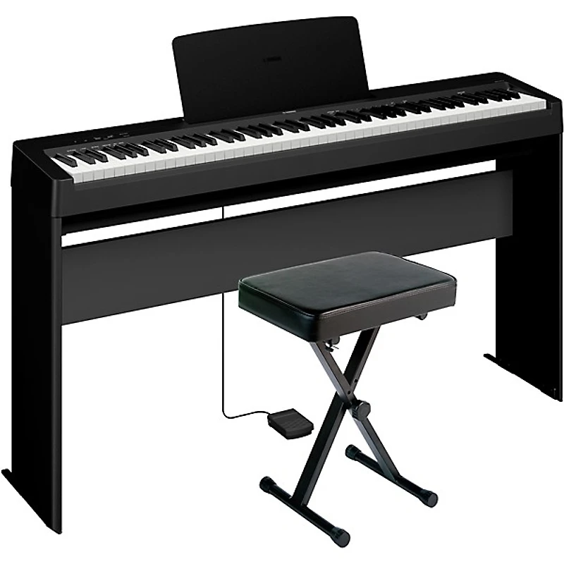 Yamaha P-143LXB 88-Key Digital Piano Bundle