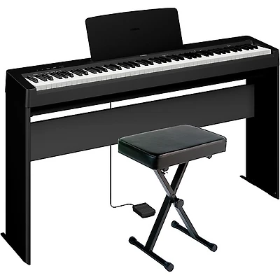 Yamaha P-143LXB 88-Key Digital Piano Bundle