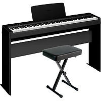 Yamaha P-143LXB 88-Key Digital Piano Bundle