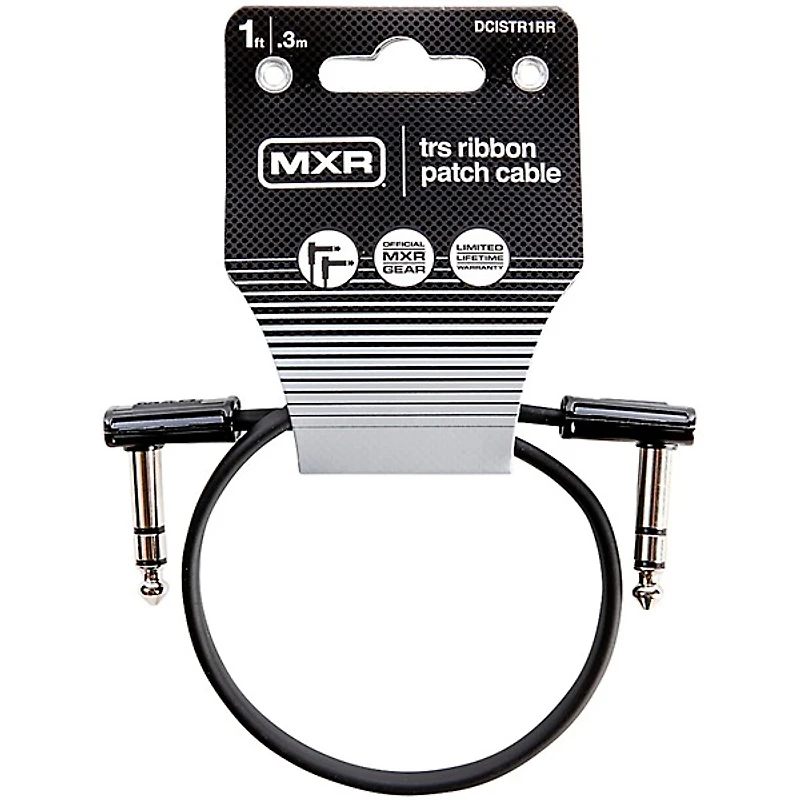 MXR Ribbon Patch Cable 1 ft. Black