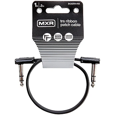 MXR Ribbon Patch Cable 1 ft. Black