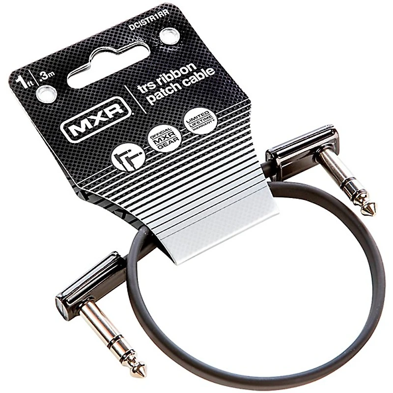 MXR Ribbon Patch Cable 1 ft. Black