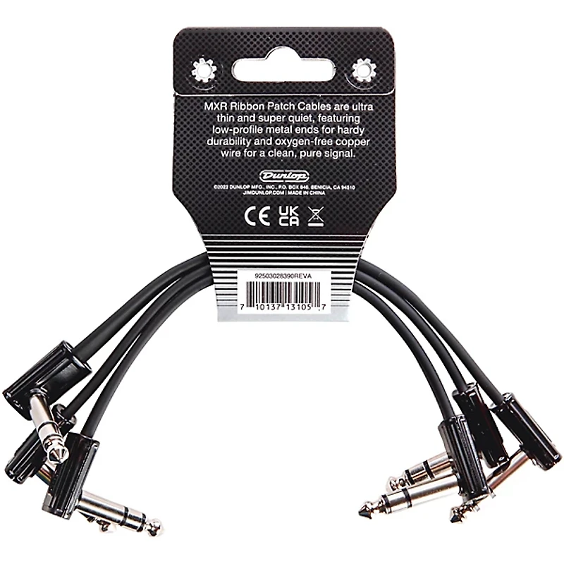 MXR TRS Ribbon Patch Cable - 3 Pack