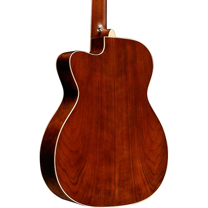 Martin Custom Shop 18 Style European Spruce-Cherry OMC Acoustic-Electric Guitar Natural