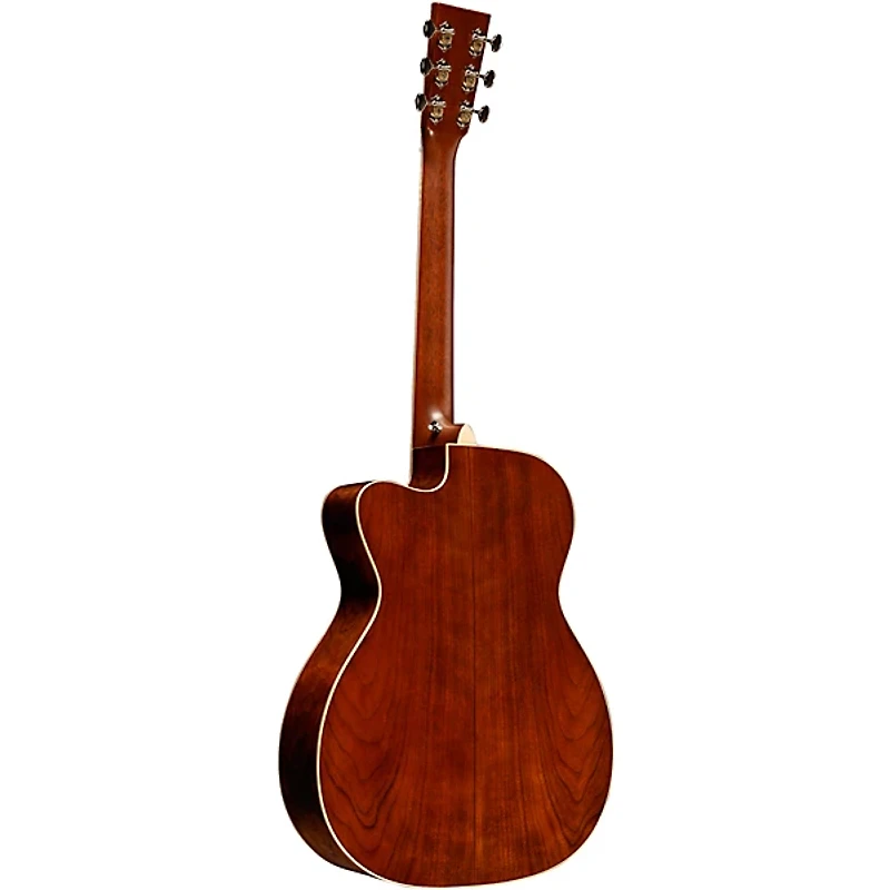 Martin Custom Shop 18 Style European Spruce-Cherry OMC Acoustic-Electric Guitar Natural