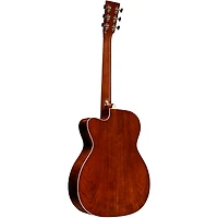 Martin Custom Shop 18 Style European Spruce-Cherry OMC Acoustic-Electric Guitar Natural