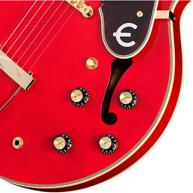 Epiphone Masterbilt Gem Archer Sheraton Electric Guitar - Cherry Red