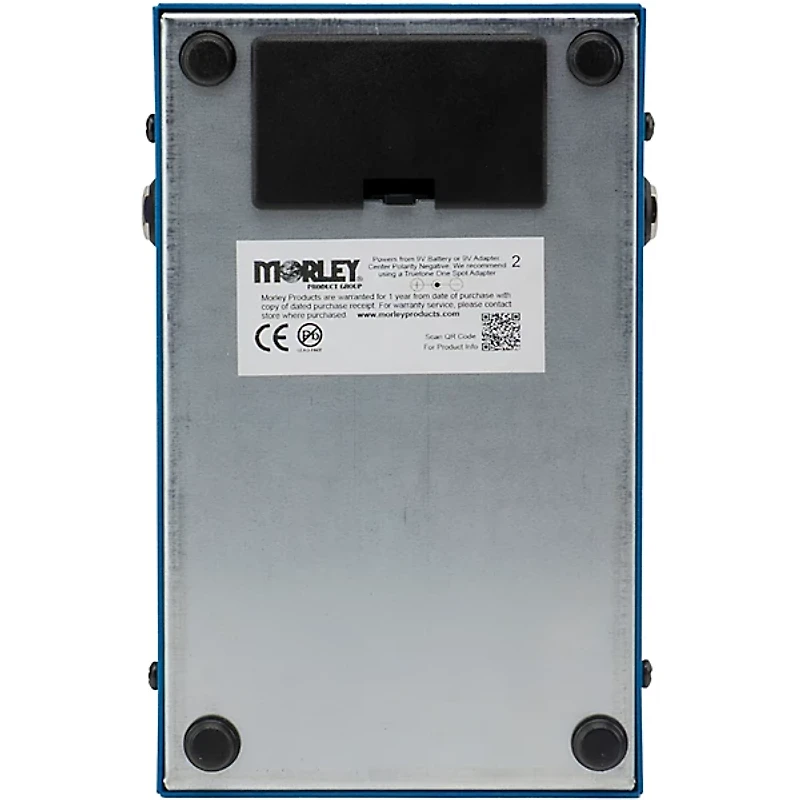 Morley Tye Trujillo TruDrive Wah Pedal Chrome and Blue