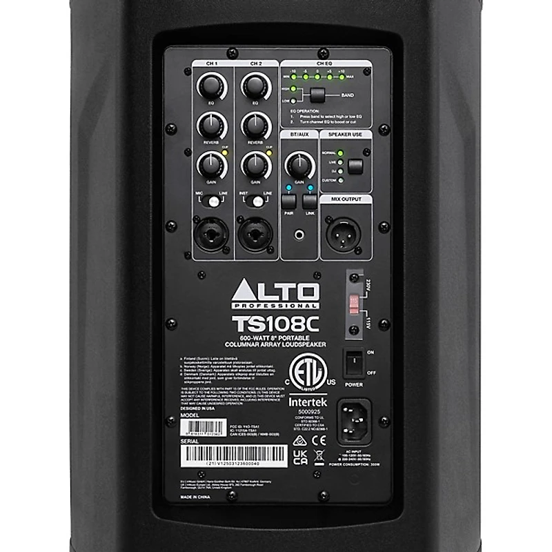 Alto TS108C Portable Column Array Loudspeaker