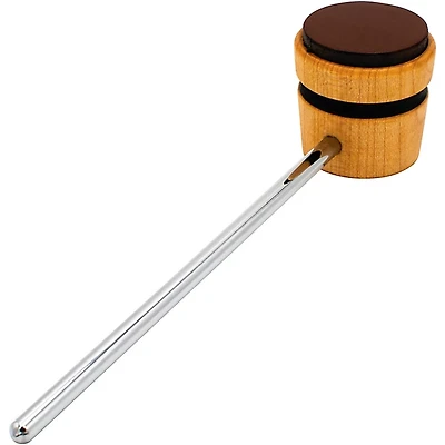 LOW BOY Lightweight Leather Daddy Beater in Natural with Black Stripe