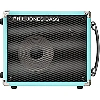Phil Jones Bass Cab-17 100W 1x7 Bass Speaker Cabinet Seafoam Green