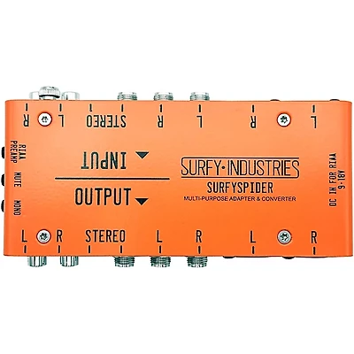 Surfy Industries SurfySpider Multi-Purpose Adapter and Converter Preamp - Orange