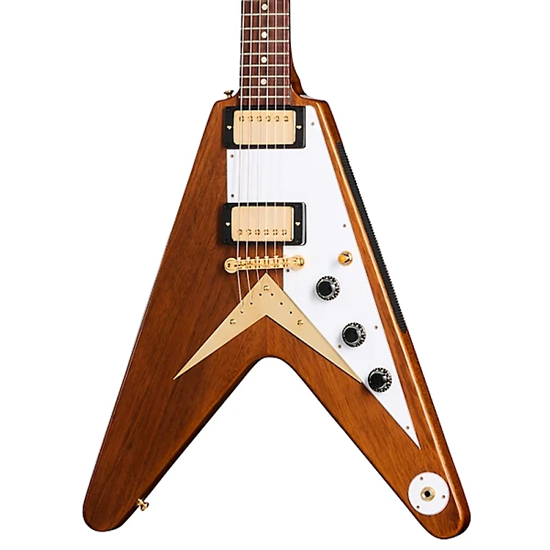 Gibson Custom 1958 Mahogany Flying V Reissue Electric Guitar Antique Natural