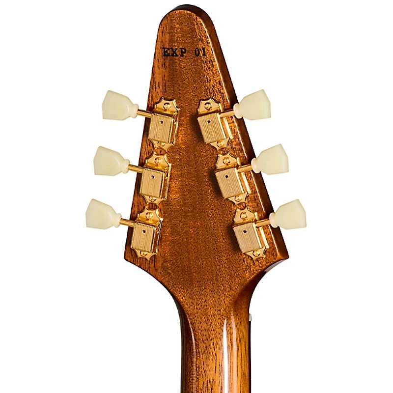 Gibson Custom 1958 Mahogany Flying V Reissue Electric Guitar Antique Natural