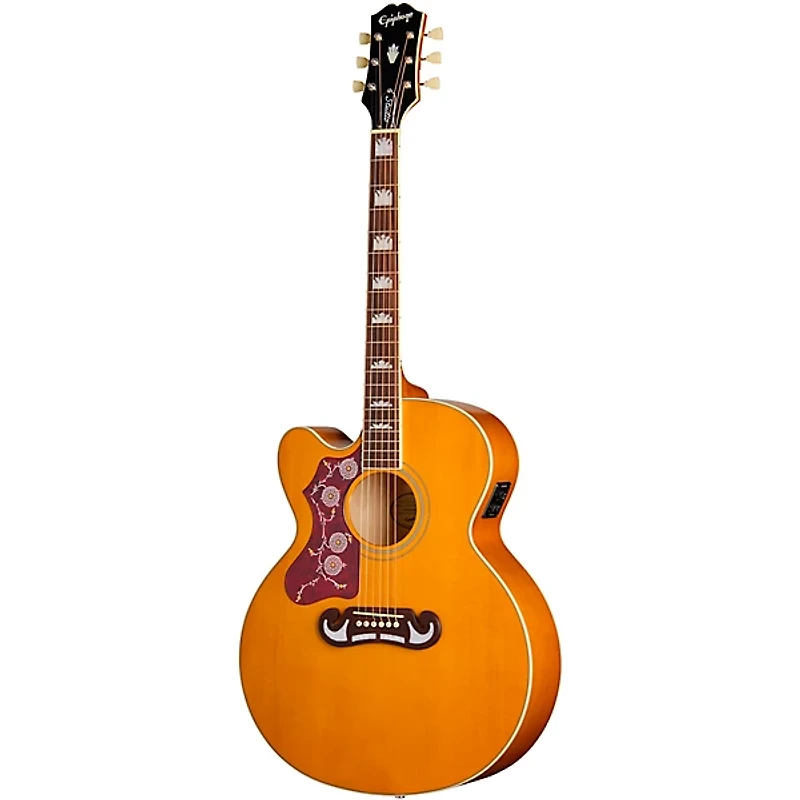 Epiphone J-200 Studio EC Left-Handed Acoustic-Electric Guitar