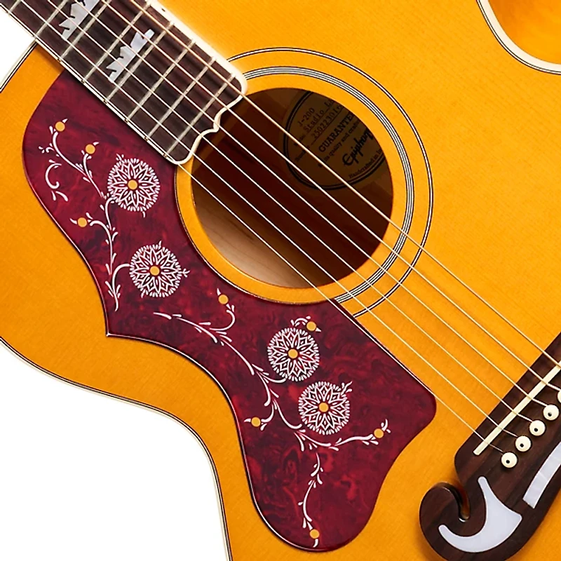 Epiphone J-200 Studio Left-Handed Acoustic-Electric Guitar -