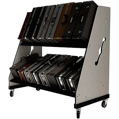 A&S Crafted Products The Band Room Trumpet Case Storage Rack for Classrooms