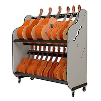 A&S Crafted Products The Band Room Mariachi Instrument Storage Rack for Classrooms