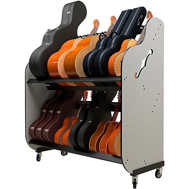 A&S Crafted Products The Band Room Mariachi Instrument Storage Rack for Classrooms