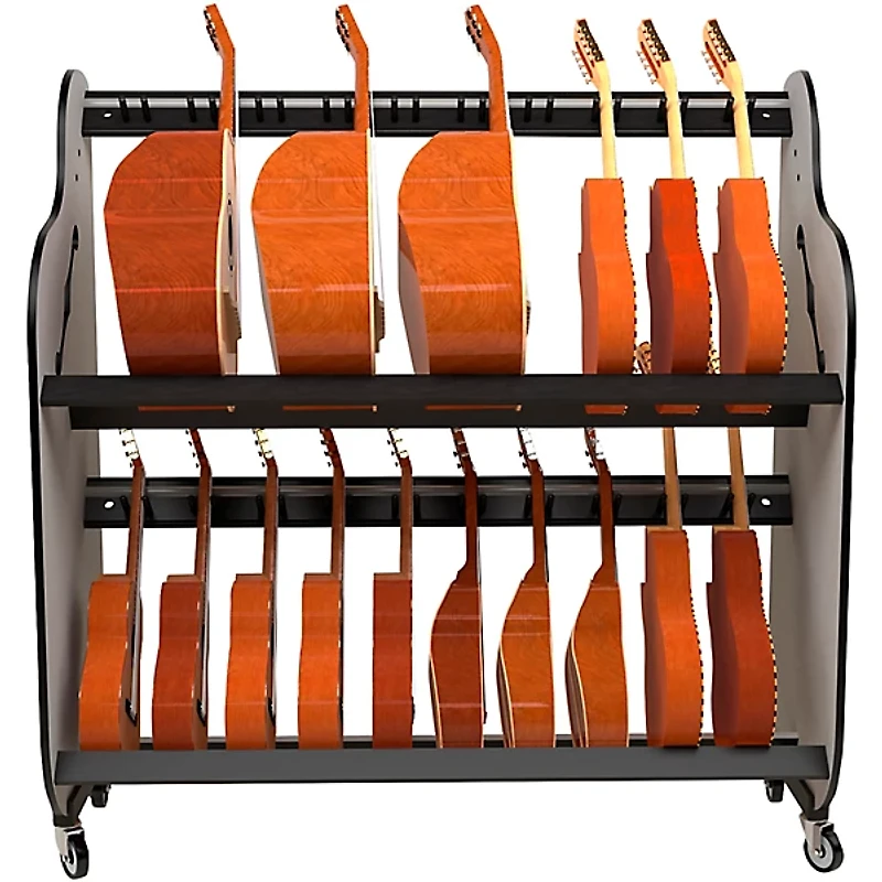 A&S Crafted Products The Band Room Mariachi Instrument Storage Rack for Classrooms