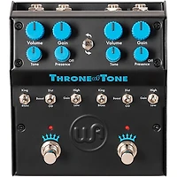 Warm Audio WA-TOT Throne Of Tone Dual-Sided British-Amp-Inspired Overdrive Effects Pedal Black and Blue