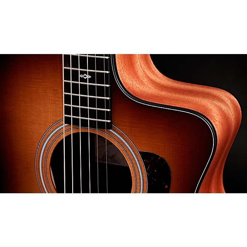 Taylor 114ce Sunset Blvd Grand Auditorium Acoustic-Electric Guitar - Sunset Edgeburst