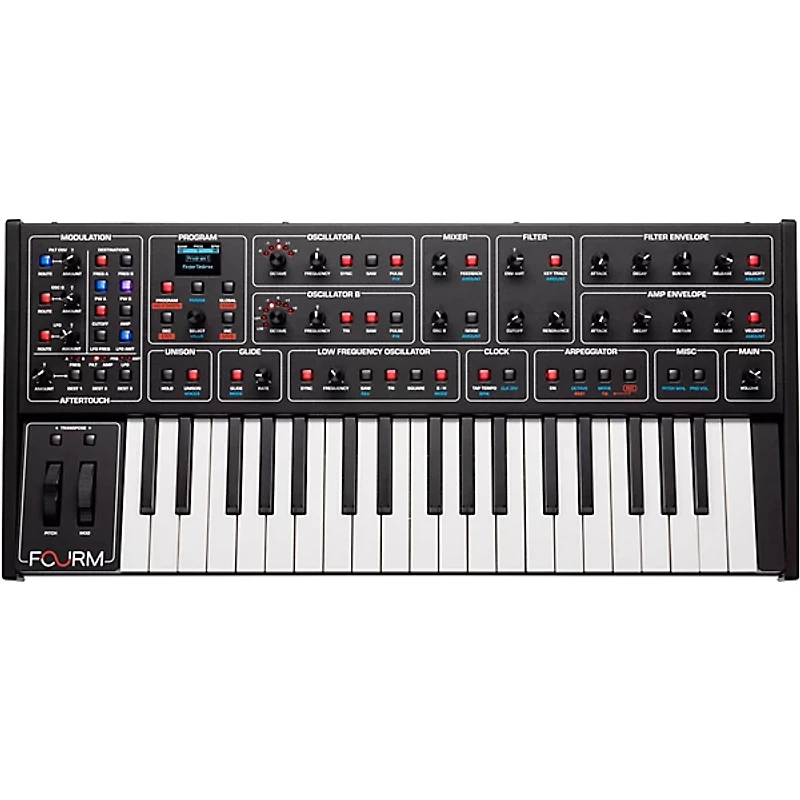 Sequential Fourm Compact Polyphonic Analog Synthesizer