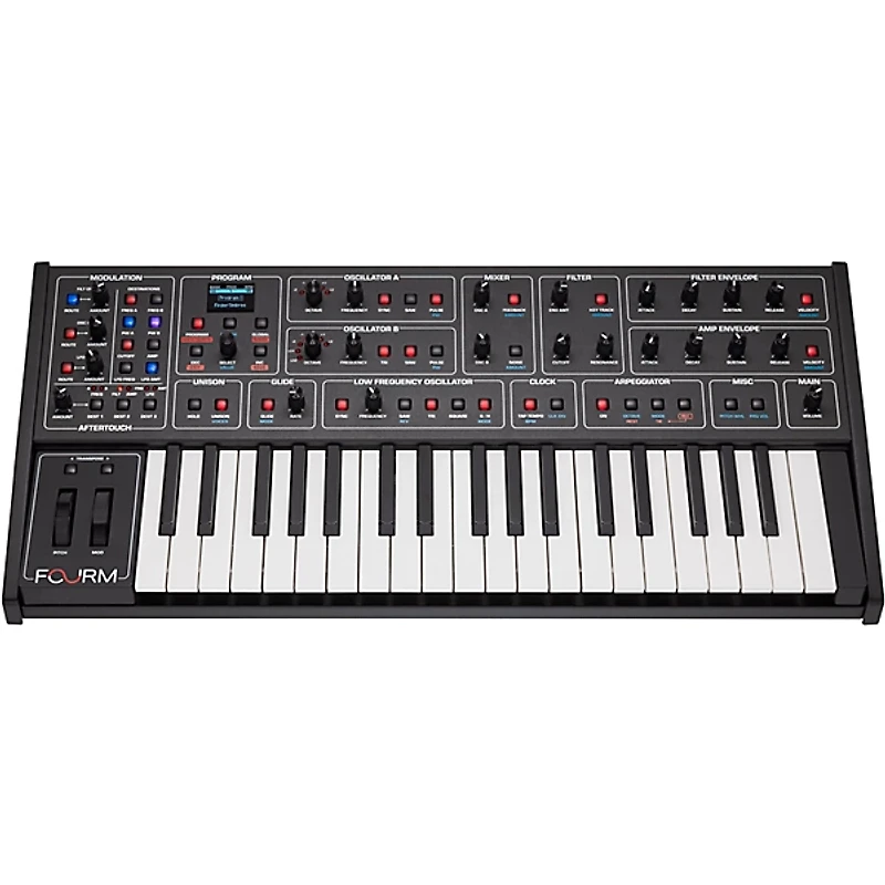 Sequential Fourm Compact Polyphonic Analog Synthesizer
