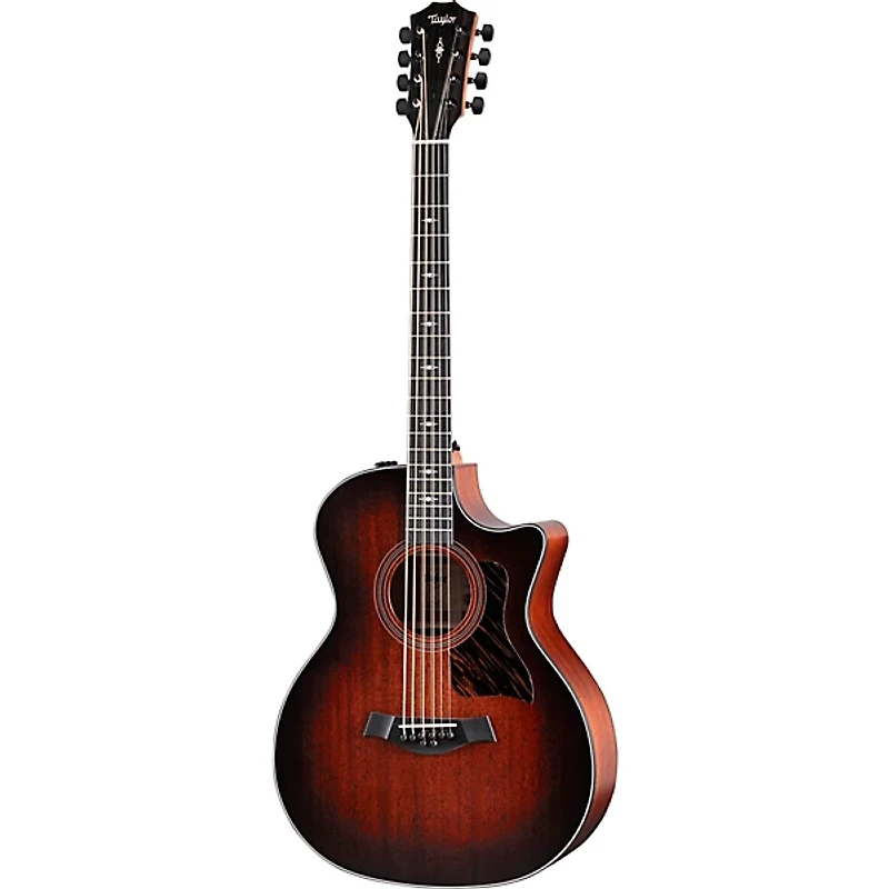 Taylor 324ce Baritone-8 Limited-Edition 8-String Grand Auditorium Acoustic-Electric Guitar Shaded Edge Burst