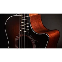 Taylor 324ce Baritone-8 Limited-Edition 8-String Grand Auditorium Acoustic-Electric Guitar Shaded Edge Burst