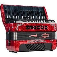 Hohner TRI-STAR II 72 Accordion Pearl Red