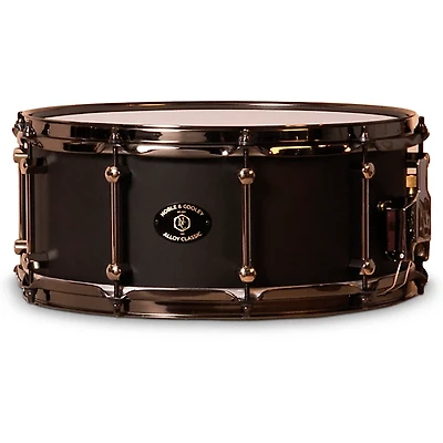 Noble & Cooley Alloy Classic Snare Drum With Black Powder Hardware 14 x 6 in. Black