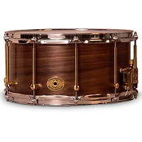 Noble & Cooley Solid Shell Walnut Snare Drum With Brass Hardware - 14 x 7 in. Natural Satin Lacquer